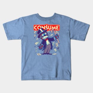 CONSUME (Moneypoly version) Obey your God named Capitalism Kids T-Shirt